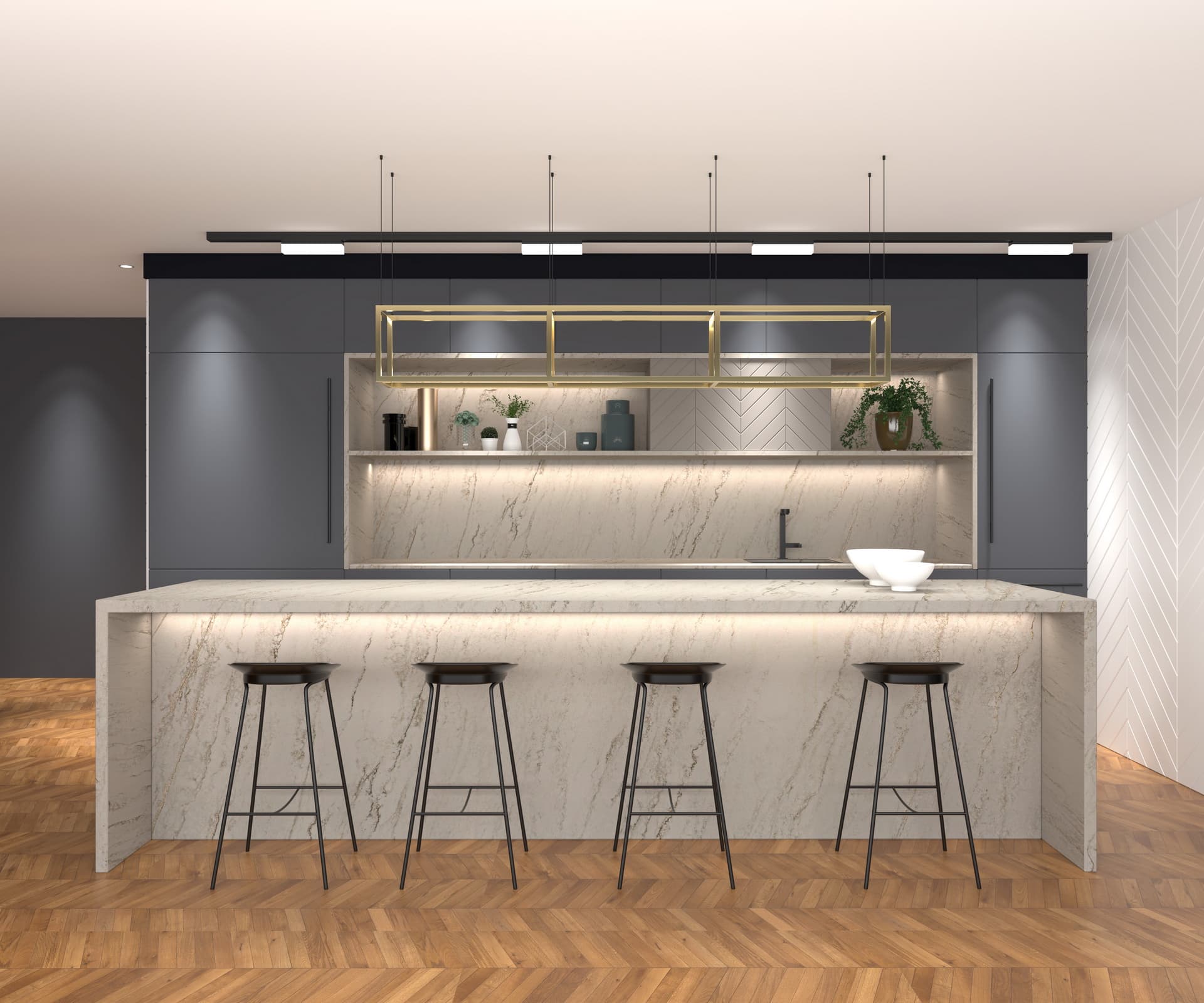 6001 Copaca - Calacatta Silica Free Stone Benchtops | Linnstone