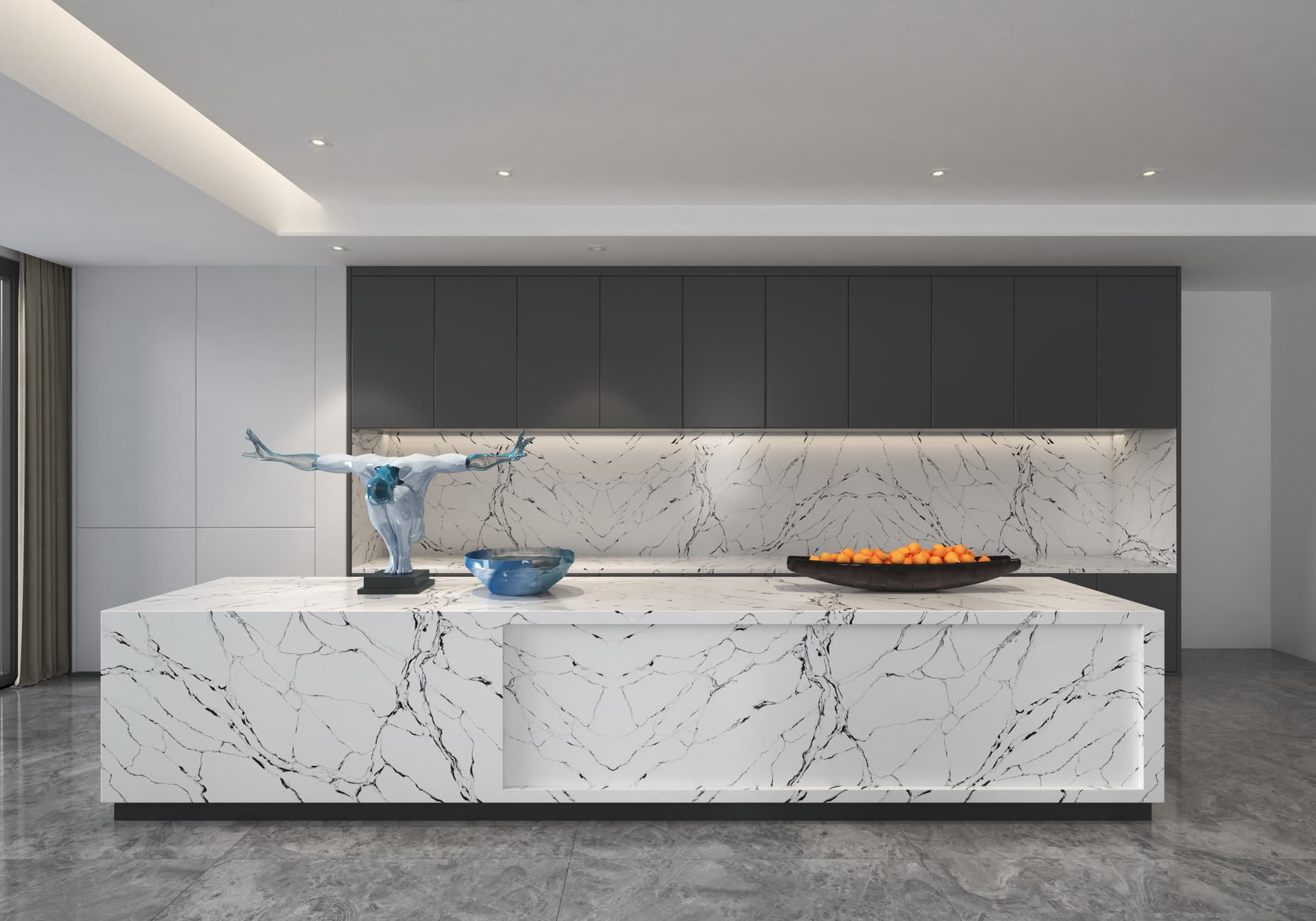 Durability Meets Elegance: Linnstone Calacatta Silica Free Stone 6022 Punaluu