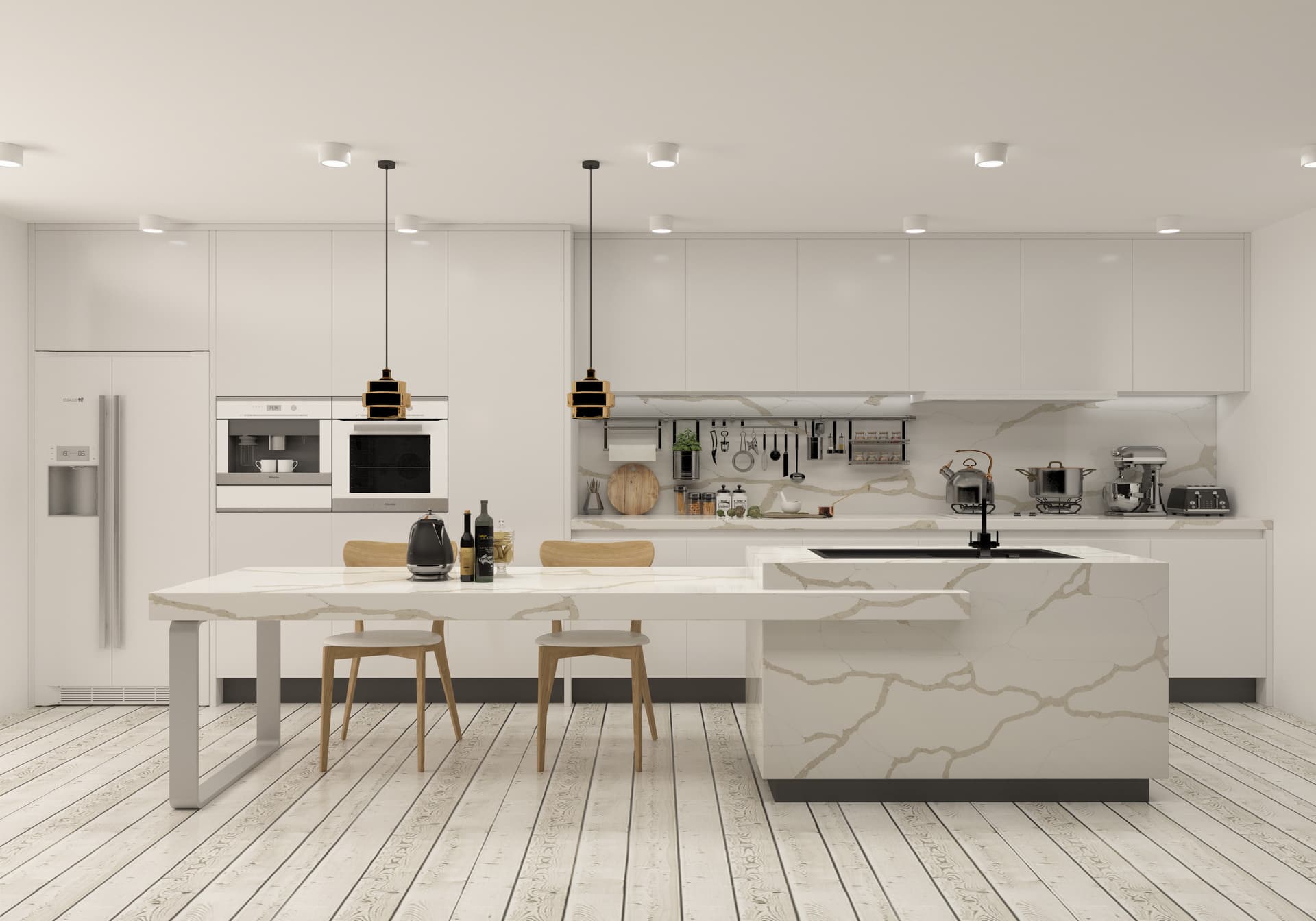 Linnstone Calacatta Silica Free Stone 6087 Tara River - Adding Elegance to Your Home