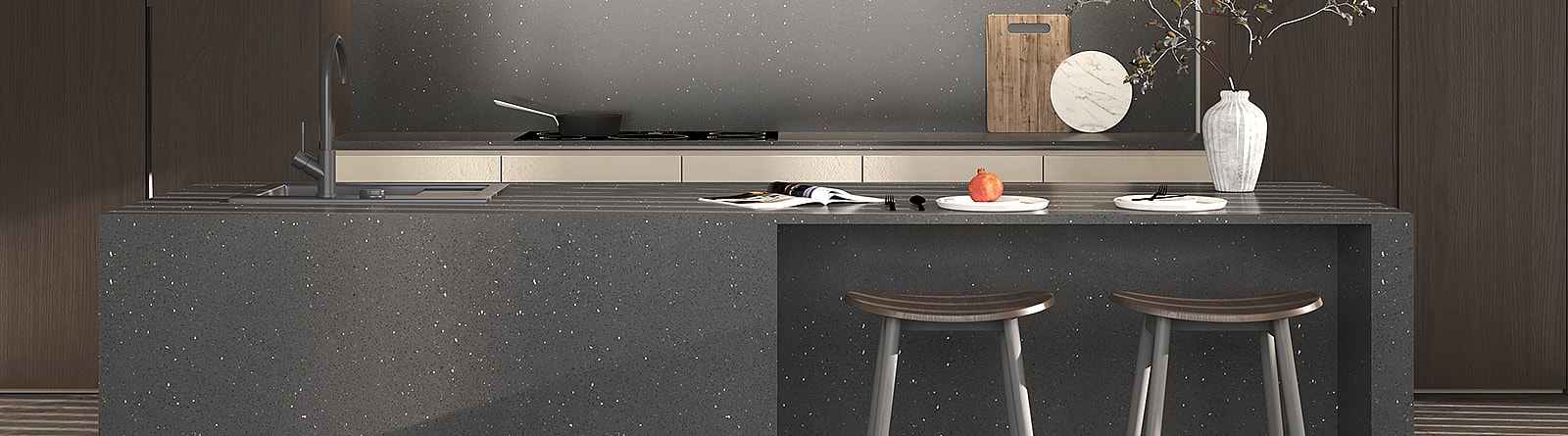 Linnstone Silica Free Surfaces 7119 Ash Grey
