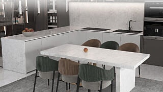 Guide to Diverse Stone Benchtops Colours and Buying Tips 2 Linnstone Surfaces 5015 Byron White