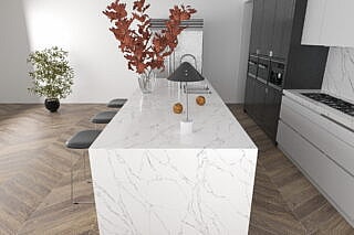 Kitchen Bench Tops Melbourne Combining Style and Function 2 Linnstone Surfaces 6073 Eiger Mist