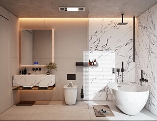 Perth Bathroom Solution: Top Shower Wall Panels and Vanity Tops 4 Linnstone Surfaces 6022 Punaluu