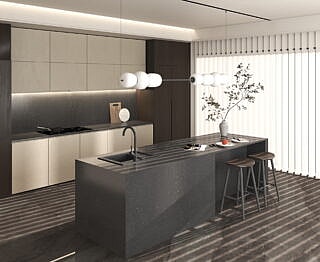Sydney's Top Kitchen Benchtops: Unmatched Elegance 3 Linnstone Surface 7119 Ash Gray