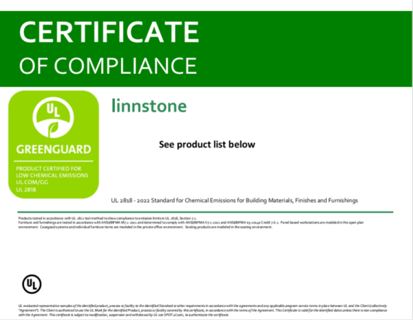 The Cover of Greenguard Certication for Linnstone